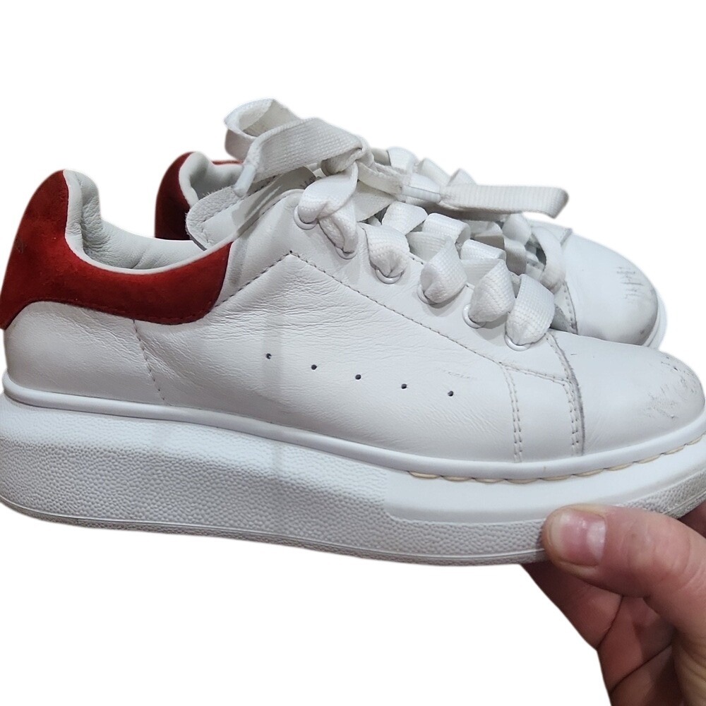 Alexander McQueen Kids oversized‎ Sneakers Size 31 13 White red Platform shoes